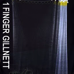 purkait fishnet 1 FINGER 30mm GILLNET MUD SINKER, HEIGHT 5F, UP LENGHT 50F, DOWN LENGHT 100F Fishing Net image 4