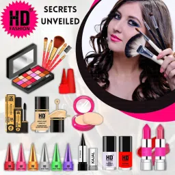 21 Pcs. Glam Kit Secrets Unveiled Waterproof Makeup Kit Full Set for Women A108-image-49