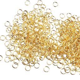 1000 Pieces 5 mm Gold Plated Jump Rings for Jewellery Making and Other Crafts-16