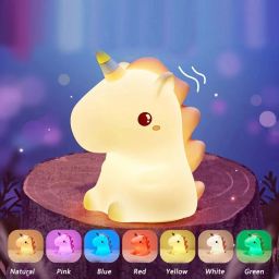 Cute Unicorn Night Lamp Color Changing Room Decor for Kids Best Birthday Gift 03 Night Lamp-image-43