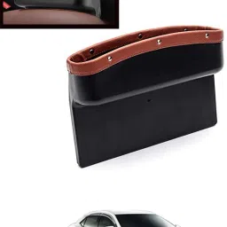Tan Side Seat Gap Filler Hanging Pocket For Wallet,Card ,Coins keys etc-10 Car Side Seat Catcher-image-55