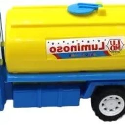 Friction Powered Plastic oil tanker construction truck Blue|yellow toy(small)-picture-21
