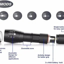 care 4 Zoomable LED T6 with 5 Modes Super Bright Cree t6 light Torch image 3