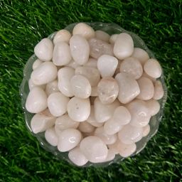 White pebbles for decoration Polished Asymmetrical Crystal Stone-image-14