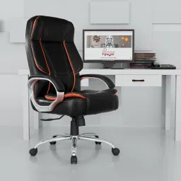 SpaceX Office Chair | 3-Years Warranty Included | Cushioned Seat | Leatherette Office Executive Chair-image-8
