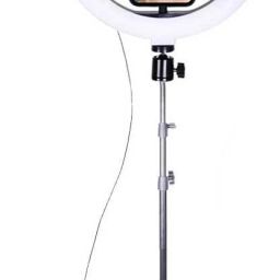 Techobucks Portable Universal 10 inch Brightness Video Studio Professional Youtube phone holder photography led circle makeup ring light with 2.1m stand Monopod Kit-4