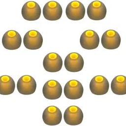 KAELAN 18 Pcs (9 Pair) Yellow Earbuds Silicone Replacement Ear Tips In The Ear In The Ear Headphone Cushion-image-80