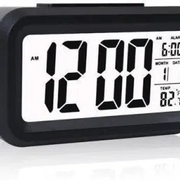 Digital Black Clock-4