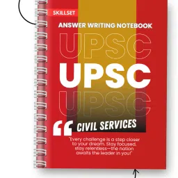 skillset Upsc Answer Writing Copy- Upsc Answer Sheet-Notebook A4 Notebook Unruled 200 Pages image 3
