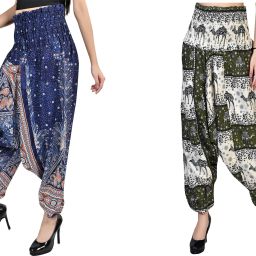 Printed Rayon Women Harem Pants-image-21