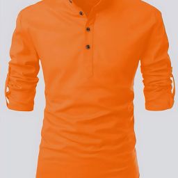 Men Solid Cotton Blend Flared Kurta-image-76