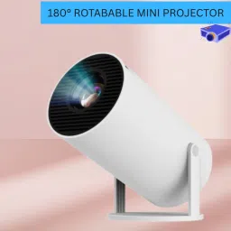 CLAIRBELL Mini HD Projector for Home 4KSupport With Built-in App Netflix/Prime/YouTubeZ451 (4500 lm / 1 Speaker / Wireless / Remote Controller) Portable Projector-98