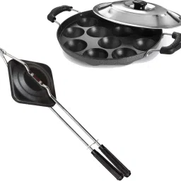 Appam Patra Maker, Litti Maker Gas Stove Compatible Regular Sandwich Maker K5 0 W Pop Up Toaster-picture-40
