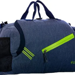 35 L Hand Duffel Bag - Funware Travel Duffel bag Blue & Green Zip - Blue, Green - Regular Capacity-87