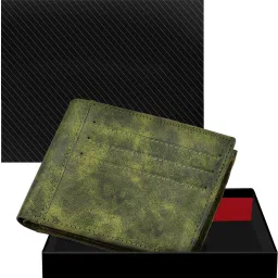 Men Casual, Evening/Party, Formal Green Artificial Leather Wallet-image-8