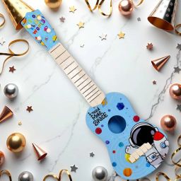 Guitar Toy Ukulele Toy 4 Strings Early Educational Instruments Space-picture-11