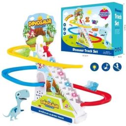 Dinosaur 3 Animal Slide Toy Set, Funny Automatic Stair-Climbing Ducklings-image-63