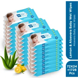 Soft Cleansing Baby Wet wipes|Aloe vera and lemon-image-27