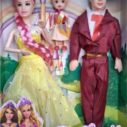 Princess Princess Family Doll Set with Mom, Dad, Baby Dolls-25