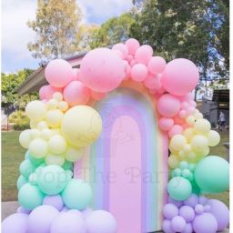 poptheparty Solid 100pcs 9" Multicoloured Latex Balloon Balloon image 2