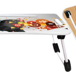 soliam Study Table for Students Foldable, Portable & Lightweight Mini Table For Reading Wood Portable Laptop Table image 3