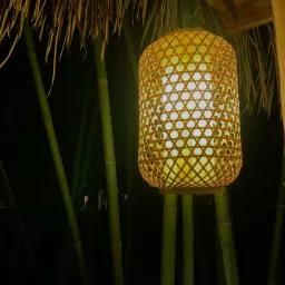 nitai bamboo handicrafts Bamboo Lamp/Retro Style Lampshade Light Cover Chandelier Lamp Shade Ceiling Lights Lamp Shade image 5