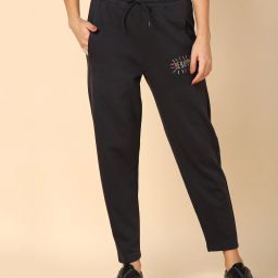 Women Printed Grey Track Pants-image-56
