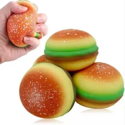 burger Squishy Squeeze toy for kids Random one color Multicolor Putty Toy-picture-17