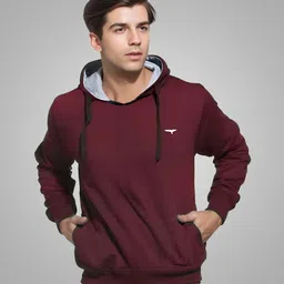 reya Men Full Sleeve Solid Hooded Sweatshirt-picture-49