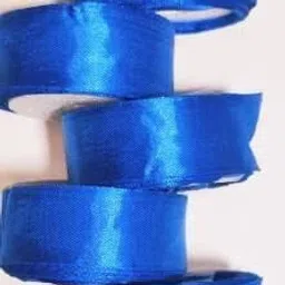 Pack of 5 Pcs Blue Satin Ribbon 1 Inch Decoration, Gift Wrapping 10 Mtr Each Blue Satin Ribbon-image-71