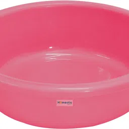 homestic Plastic Multiuses Plastic Knead Dough Basket/Basin Bowl 6 Ltr (Pink) Storage Basket-picture-27