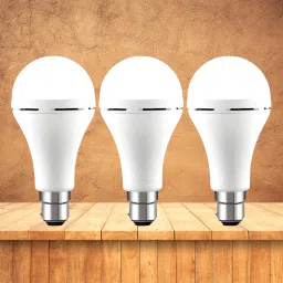 Emergency 12W Inverter LED Bulb with 2000mAh Rechargeable Battery Pack of 3 B485 4 hrs Bulb Emergency Light-image-0