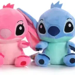 Gifts for Kids Pink Stitch Teddy Bear, Stuffed Animal Toy in Playing Combo - 25 cm-image-78
