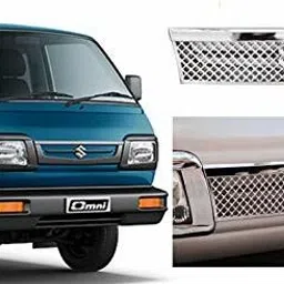 Front Grill Chrome Cover Suitable With Omni /Ven set 1pc Chrome Maruti 1 Series Side Garnish-image-78