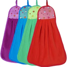 Hanging Washbasin Napkin/Hand Towel for Kitchen and Bathroom (Multi) Multicolor Cloth Napkins-picture-14