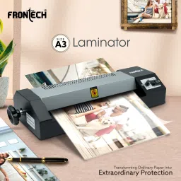 Frontech LAM-0001 A3 Heavy Duty Laminator | Forward & Reverse Switch | Hot & Cold 12.59 inch Lamination Machine image 2