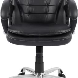 Mid-Back Series (Black) Leatherette Office Executive Chair-image-12