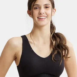 Jockey Wirefree Padded Cotton Full Coverage Sleep Bra with Removable Pads-ES04-picture-36