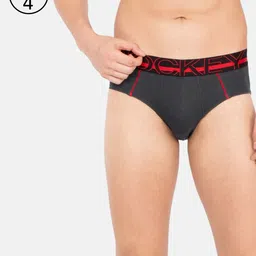 Jockey Men Pack of 4 Charcoal Grey Briefs US14-0205-image-20