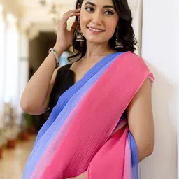 Satrani Ombre Dyed Pure Chiffon Ready to Wear Saree-image-24