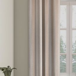 HOSTA HOMES Cream Abstract Black Out Window Curtain-image-43
