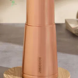 BOROSIL Crest Copper-Toned Pure Copper Water Bottle 950ml-27
