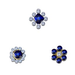 Comet Busters 3-Pcs Stick On Self Adhesive Bindis - Blue-18