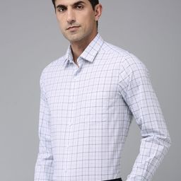 Arrow Manhattan Slim Fit Checked Pure Cotton Formal Shirt-image-48