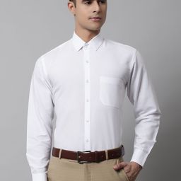 JAINISH Men White Classic Regular Fit Cotton Formal Shirt-image-97