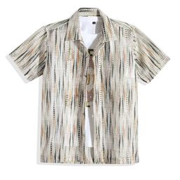 CAVIO Boys Comfort Semi Sheer Printed Casual Shirt With T-shirt-image-51