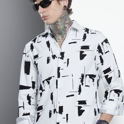 The Indian Garage Co Pure Cotton Opaque Printed Casual Shirt-image-91