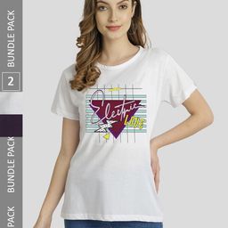 CHOZI Pack Of 2 Graphic Printed Bio Finish Cotton T-shirt-picture-10