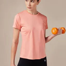 cult Cultsport Women Moisture Wicking Solid Round Neck T-shirt-picture-8