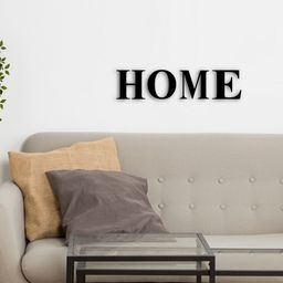 eCraftIndia Black Solid HOME Engineered Wood Ready To Hang Cutout Wall Art-picture-53